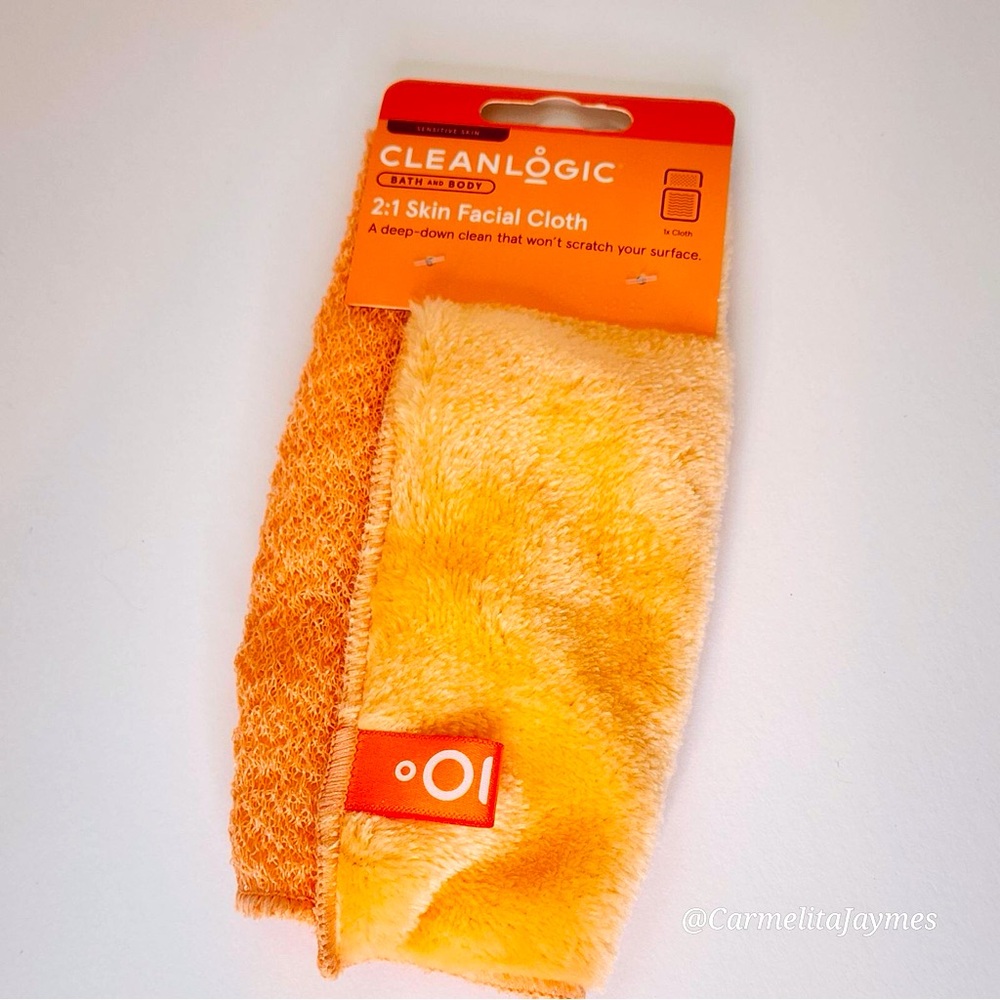 Cleanlogic 2 In 1 Facial Cleansing Cloth For Sensitive Skin NEW